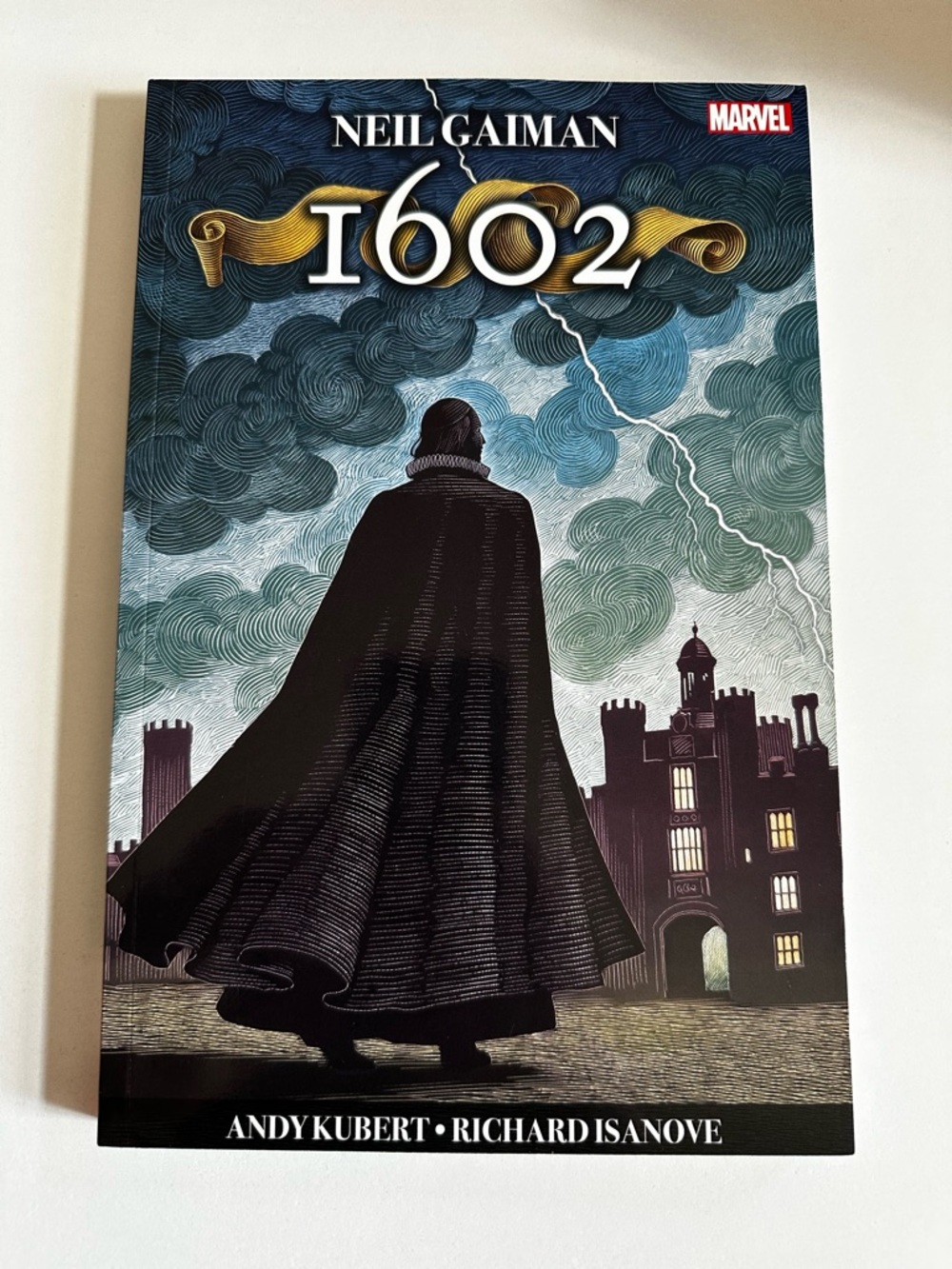 Marvel 1602 Graphic Novel - Black, Gold, Blue Cover Art